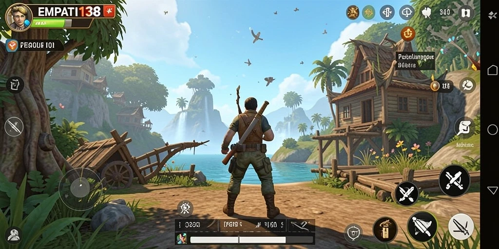 Tangkapan layar menunjukkan aksi seru dalam dunia Open World EMPATI138.