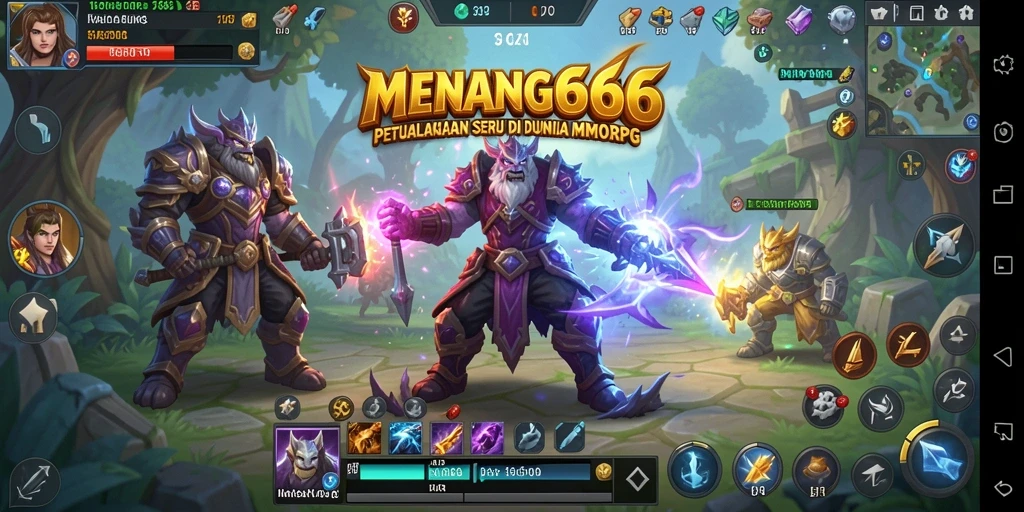 Tangkapan layar MENANG666 menampilkan pertarungan epik dalam dunia MMORPG yang menakjubkan.
